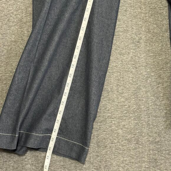 ROBERT LEWIS Women’s Size 10 Dark Wash Wide Leg Denim-Look Pants - Picture 4 of 7
